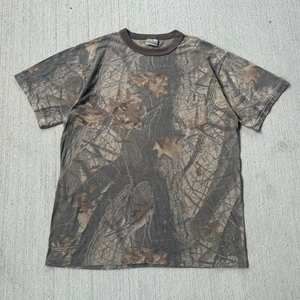 Casual Multicolor Camo Pattern T-Shirt
